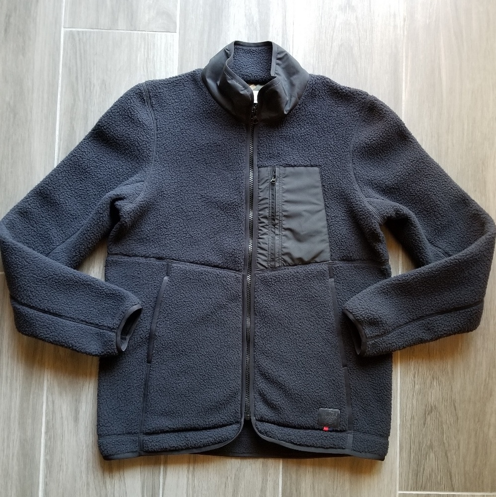 Herschel Full Zip Sherpa Fleece Jacket Women Small